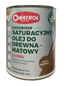 D1 PRO  2,5L  HONEY/BURSZTYN/ZŁOTY Olej saturacyjny do drewna twardego 